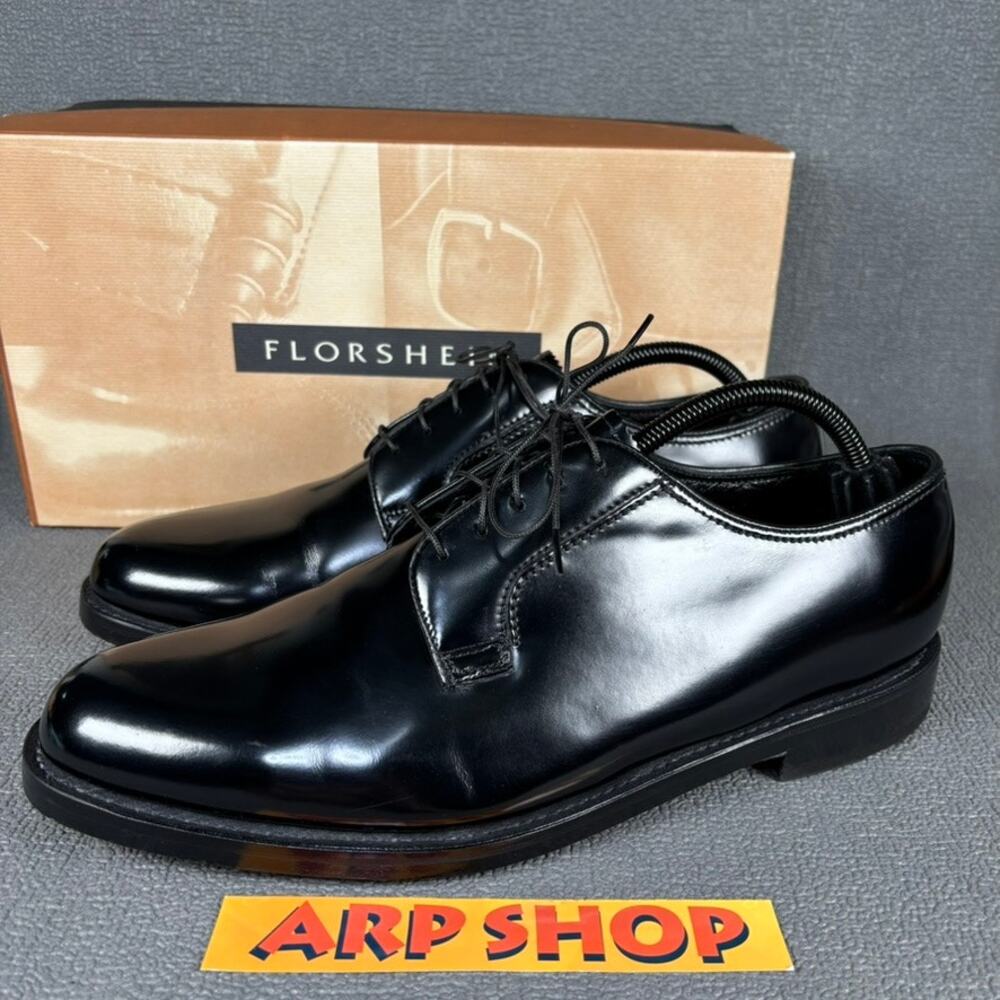 Florsheim Lexington PL Cap Toe Oxford 74117 Size Men's 10.5D Black Dress Shoes